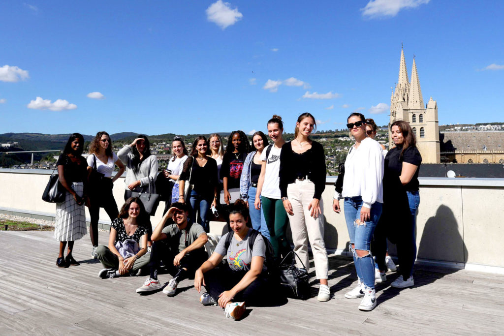 Les étudiants de LP TAFT en sortie, sur la ville de Mende.