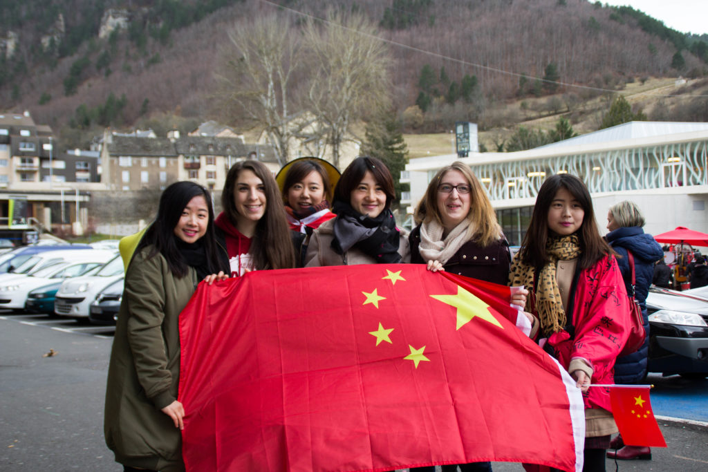 Etudiantes chinoises de l'université du Guizhou à Mende